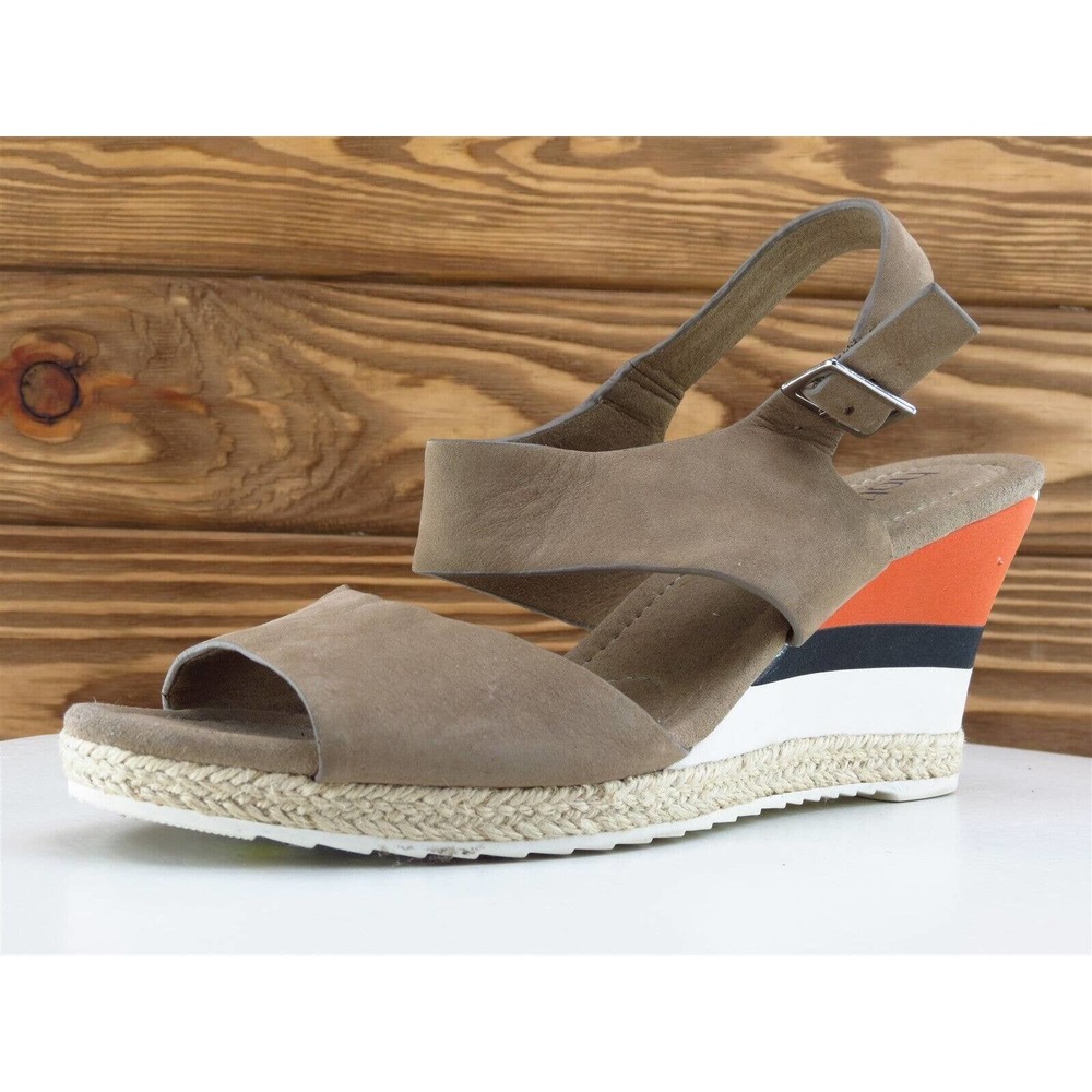 Hotter Size 6.5 Sandal Ankle Strap Brown Leather Women M Breeze